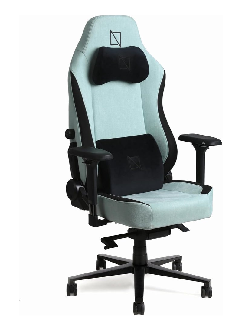 APEX Chair Premium Ergonomic Gaming Chair with Memory Foam Pillows Magnetic Headrest and Integrated Lumbar Support By NAVO MINT GREEN