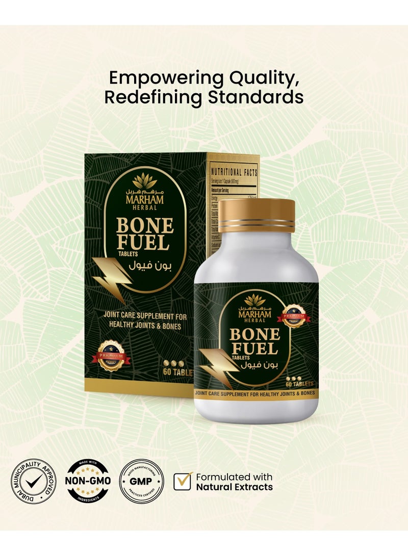 Bone Fuel - Our Joint Support Premium Formula To Enhance Joint Flexibility, Lubrication, and Mobility (60 Tablets)
