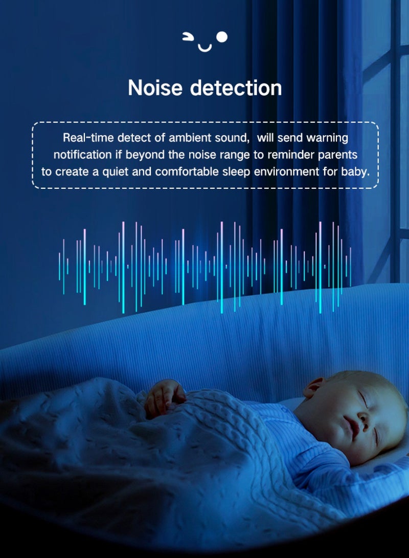 Baby Monitor Toddler Security Portable Wifi Camera Smart Control Wireless Remote Access 1080P Video Rotation Digital Two-way Audio, 5 inch HD Screen Display, Vox Mode Infrared Night Vision Teddy Webcam( Honey Yellow Bear)