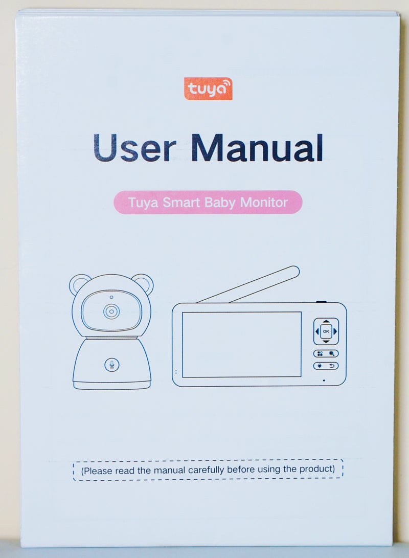Baby Monitor Toddler Security Portable Wifi Camera Smart Control Wireless Remote Access 1080P Video Rotation Digital Two-way Audio, 5 inch HD Screen Display, Vox Mode Infrared Night Vision Teddy Webcam( Honey Yellow Bear)