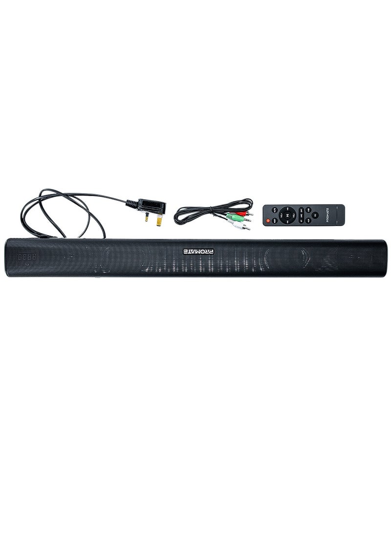 30W Bassboost Soundbar Built-In Subwoofer Black