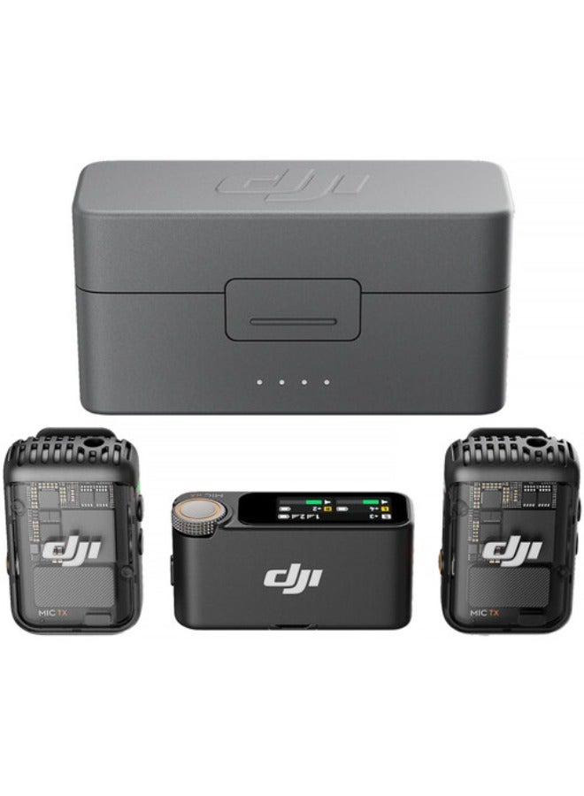 DJI Mic 2 2-Person Compact Digital Wireless Microphone System/Recorder For Camera & Smartphone (2.4 GHz)