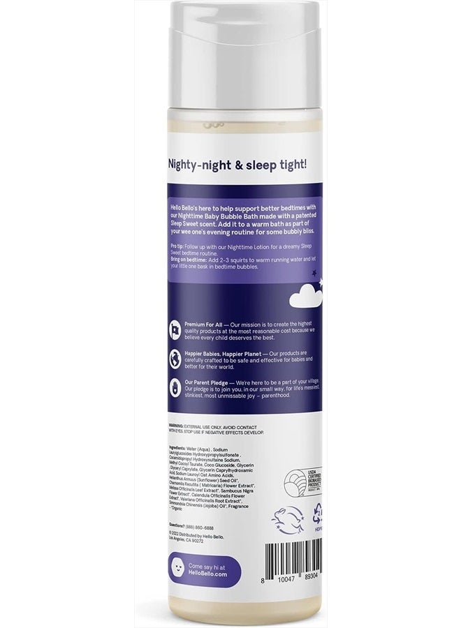 Nighttime Bubble Bath - Gentle Hypoallergenic Tear-Free Formula for Babies and Kids - Vegan and Cruelty-Free - Sleep Sweet Scented - 10 fl oz