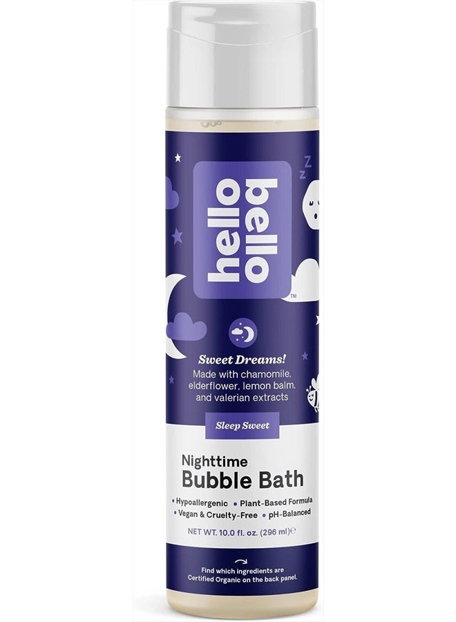 Nighttime Bubble Bath - Gentle Hypoallergenic Tear-Free Formula for Babies and Kids - Vegan and Cruelty-Free - Sleep Sweet Scented - 10 fl oz