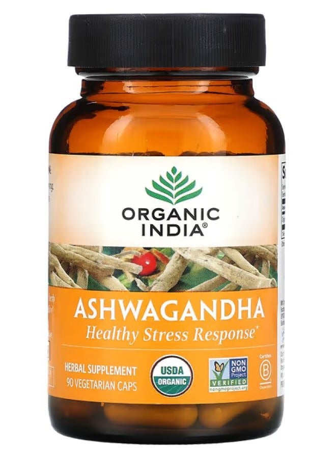 Organic India, Ashwagandha, 90 Vegetarian Capsules