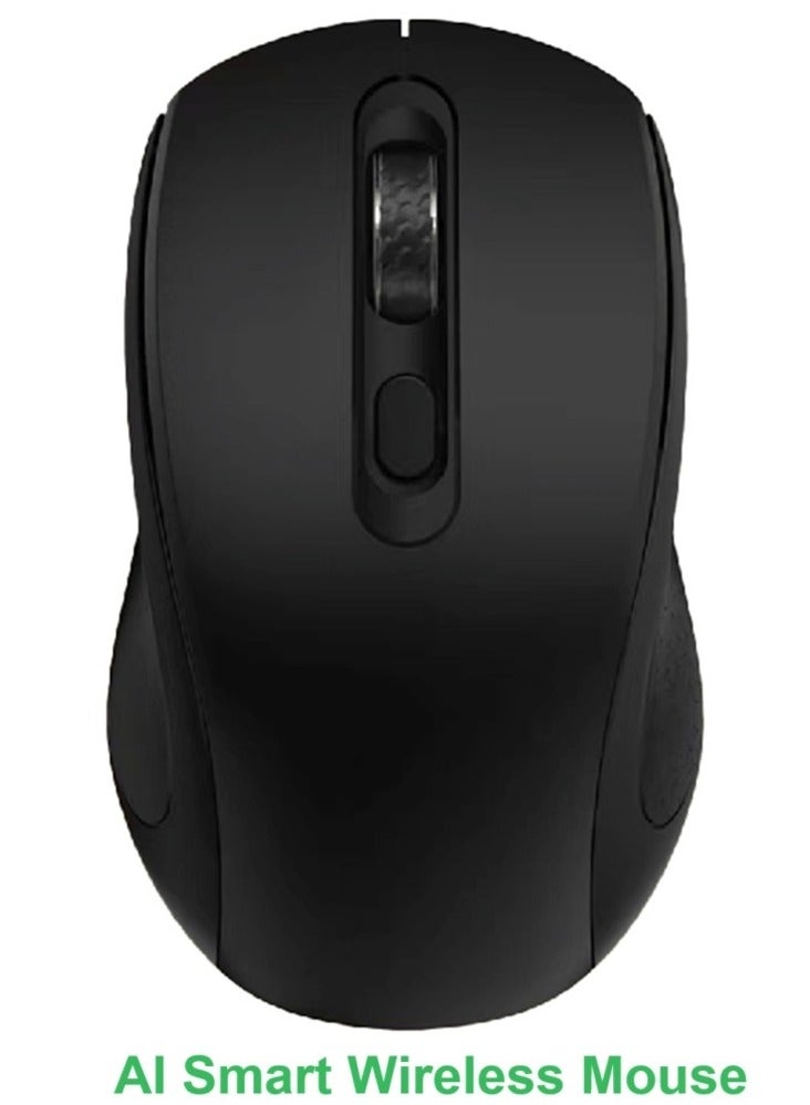 AI Mouse Smart Writing Wireless Mouse Intelligent Voice Mouse Voice Typing and Real-Time Translation Black