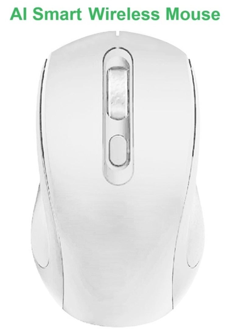 AI Mouse Smart Writing Wireless Mouse Intelligent Voice Mouse Voice Typing and Real-Time Translation White