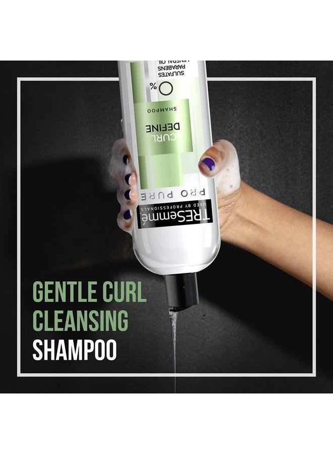 Pro Pure Shampoo Sulfate Free For Curly Hair Curl Define Hair Shampoo With 0% Sulfates Parabens Mineral Oils And Dyes. 16 Oz