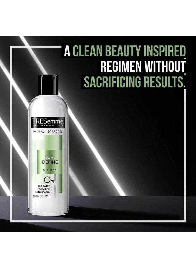 Pro Pure Shampoo Sulfate Free For Curly Hair Curl Define Hair Shampoo With 0% Sulfates Parabens Mineral Oils And Dyes. 16 Oz