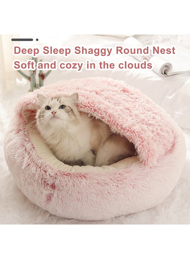 Cat Bed for Deep Sleep  Plush and Warm  Cat Cave Comfortable and Supportive  Easy to Clean  Non-slip Bottom  Suitable for Small and Medium-sized Pets