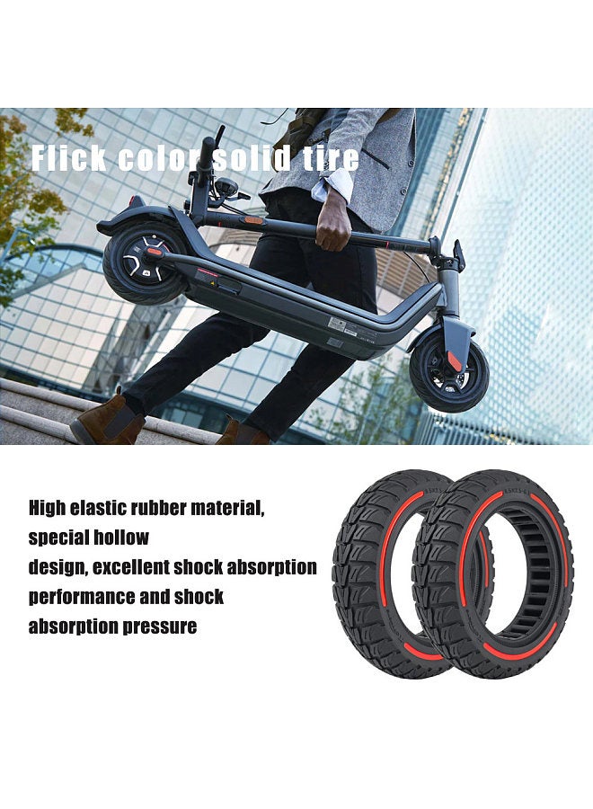 Honeycomb Shock Absorption Solid Replacement Tyre for Electric Scooters Red