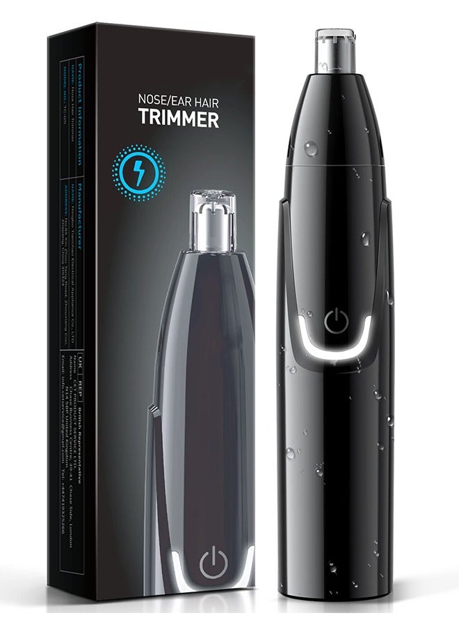 Rechargeable Ear and Nose Hair Trimmer - Powerful Motor and Dual-Edge Blades for Smoother Cutting