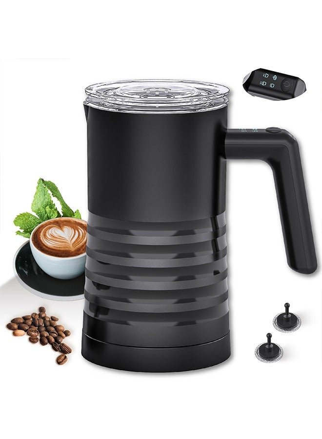 Milk Frother and Steamer 4-in-1, Electric Milk Frother Automatic Hot and Cold Foam Maker and Milk Warmer for Coffee, Latte, Cappuccino, Hot Chocolate