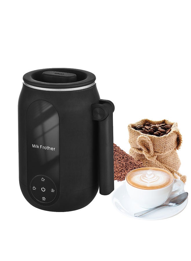 Electric Milk Frother Cooker for Frothing 4-in-1 Milk Steamer with Rotatable Handle Foam Maker for Coffee/Latte/Cappuccino