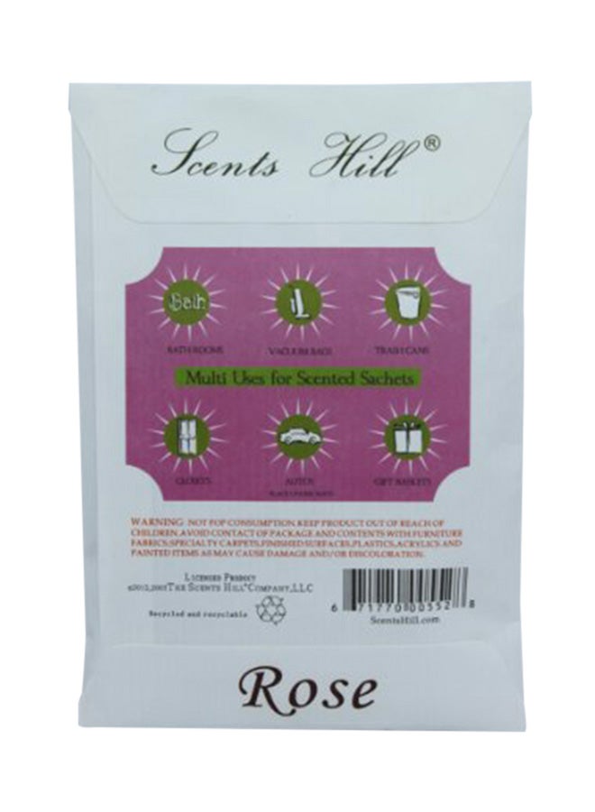 Lot Of 8 Scents Hill Scented sachet For Drawer And Closet, Lot of 8 (Rose)