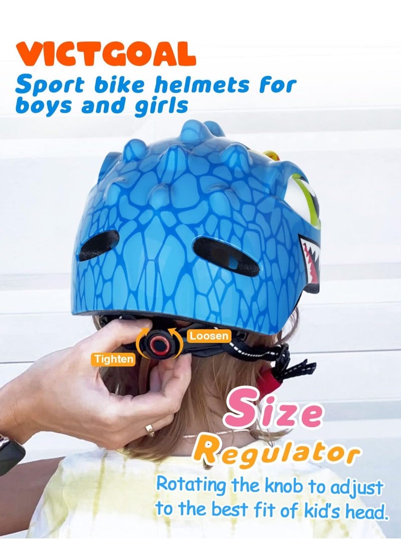 Toddler Helmet Kids Bike Helmet Lightweight 3D Children Multi-Sport Bicycle Helmet for Boys and Girls, for Multi-Sport Scooter Cycling Skating  Age 3-8