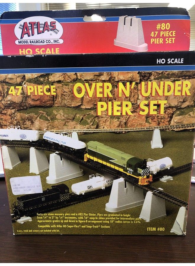 Pier Set (47Pc Set) Ho Scale Atlas Trains