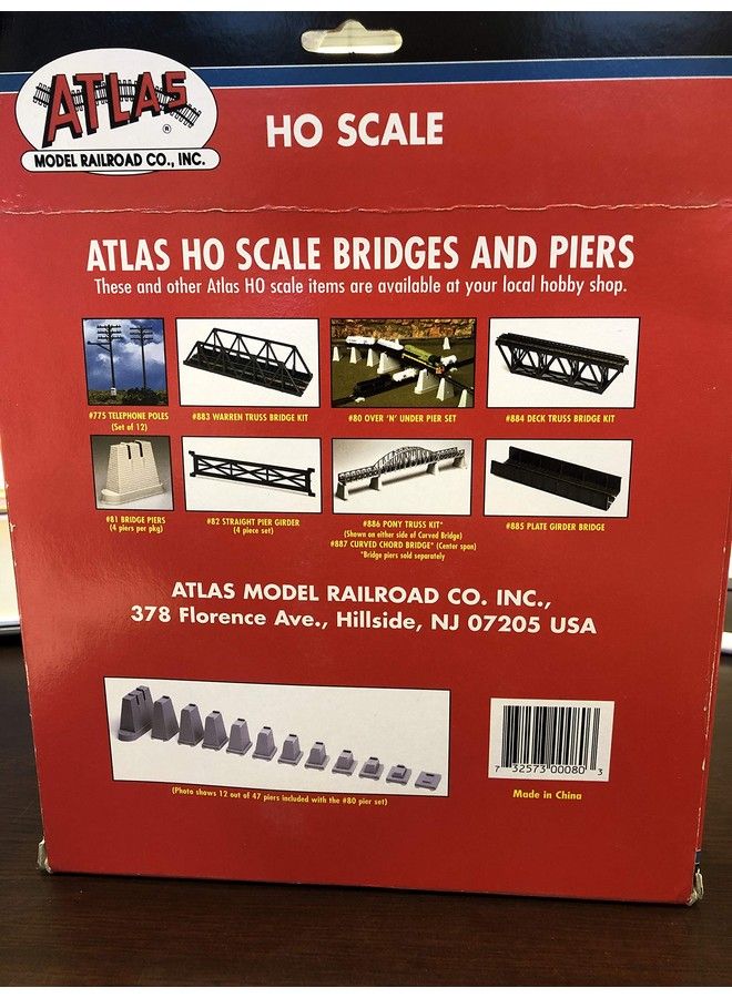 Pier Set (47Pc Set) Ho Scale Atlas Trains