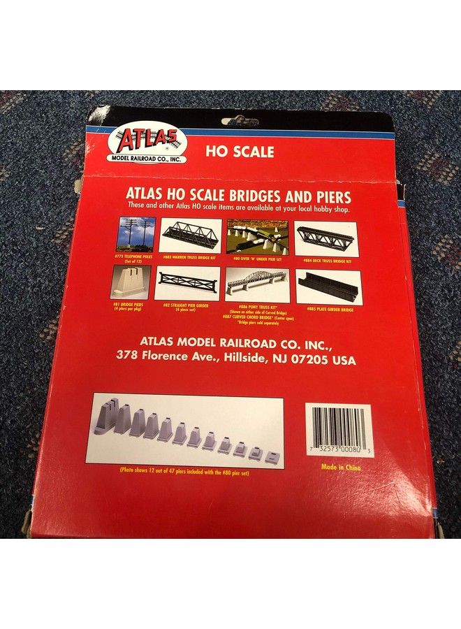 Pier Set (47Pc Set) Ho Scale Atlas Trains