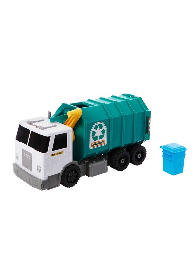 Matchbox 15 In Toy Recycling Truck Lights & Sounds Made From 80% Iscccertified Plastic* (*Mass Balance Approach)