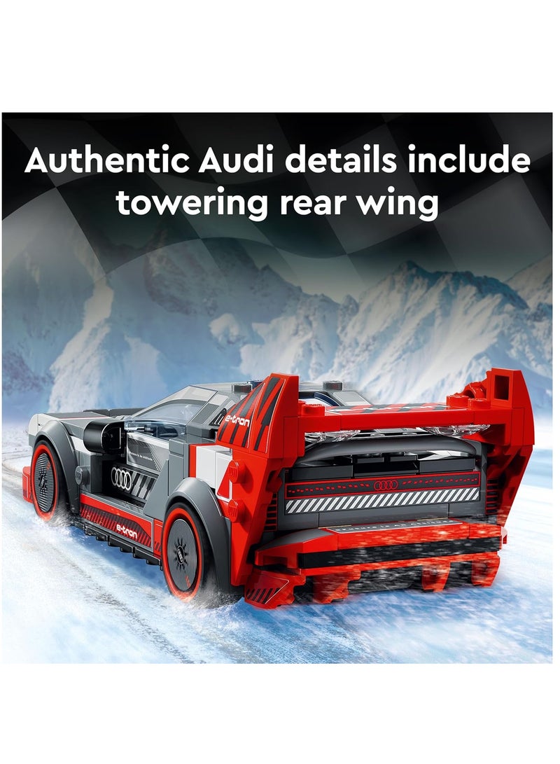 LEGO Speed Champions Audi S1 E-tron Quattro 76921 Building Blocks Toy Car Set (274 Pieces)