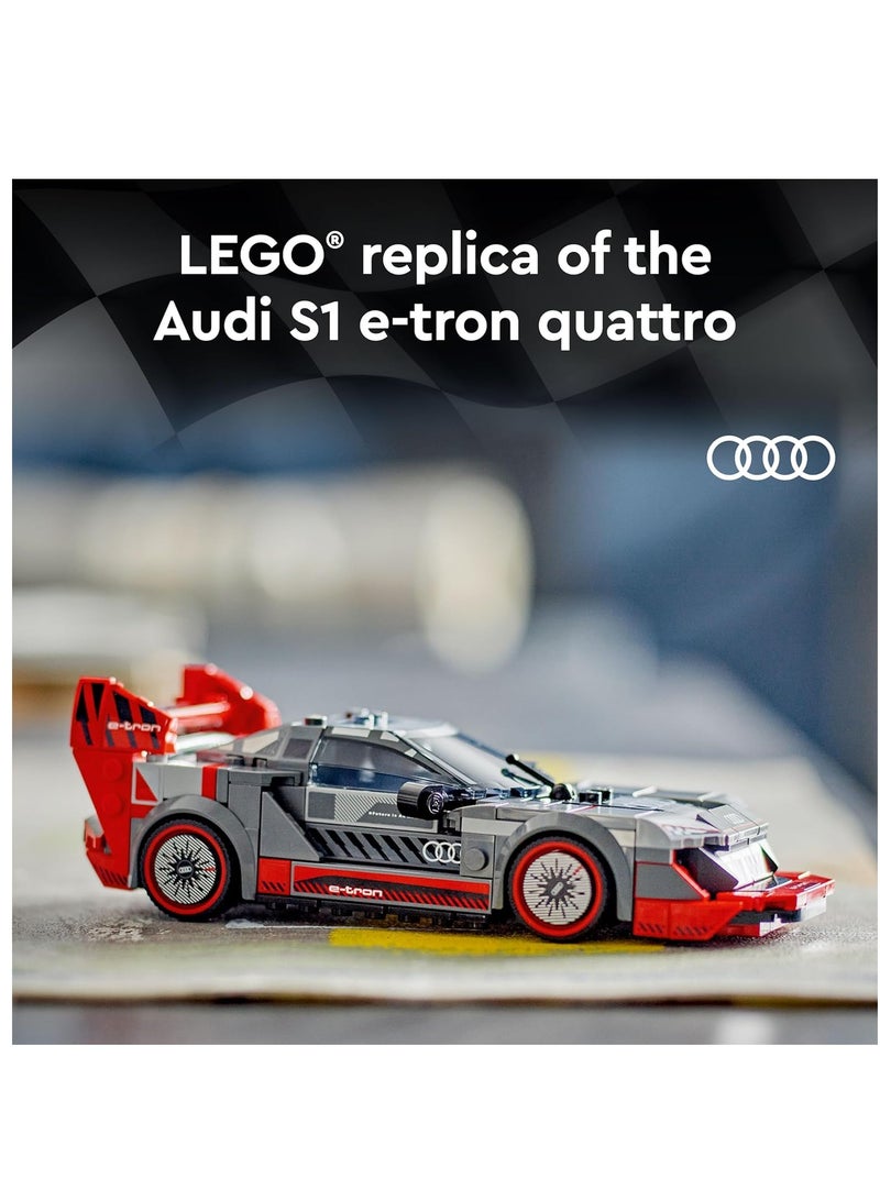 LEGO Speed Champions Audi S1 E-tron Quattro 76921 Building Blocks Toy Car Set (274 Pieces)