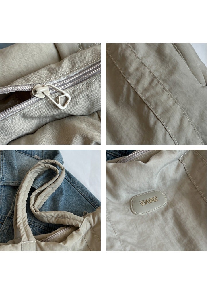 Tote Bag Puffy Purse for Women Lightweight Nylon Shoulder Bag Padding Handbag