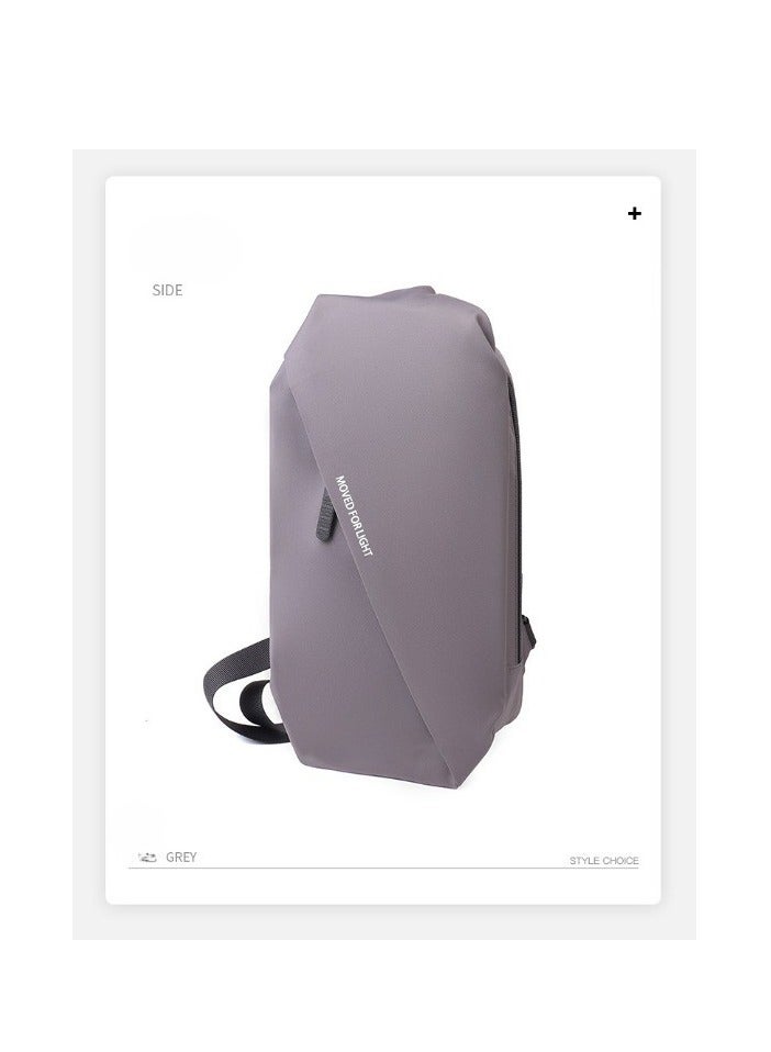 Bag Lightweight Shoulder Crossbody Backpack with USB Charging Port Men Women Business Casual Daypacks for Outdoor Travel Work Hiking Running Indoor Activities Waterproof Polyester