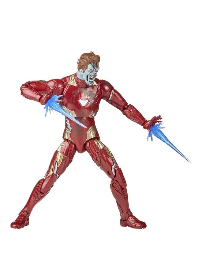 Marvel Hasbro Legends Series Mcu Disney Plus What If Zombie Iron Man Action Figure 6 Inch Collectible Toy 4 Accessories
