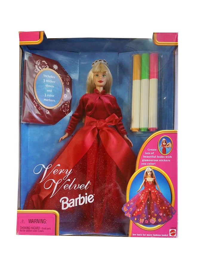 Very Velvet Barbie Doll Gift Set