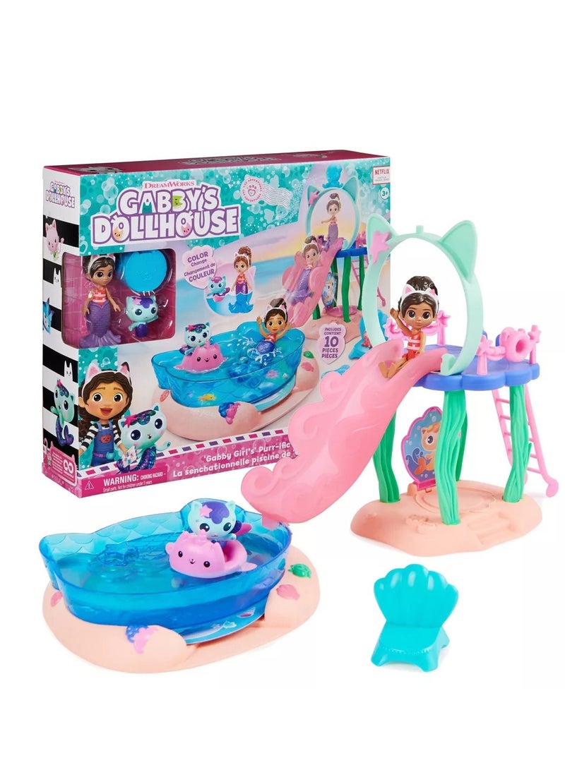 Gabby's Doll House Girls Purrific Pool Playset