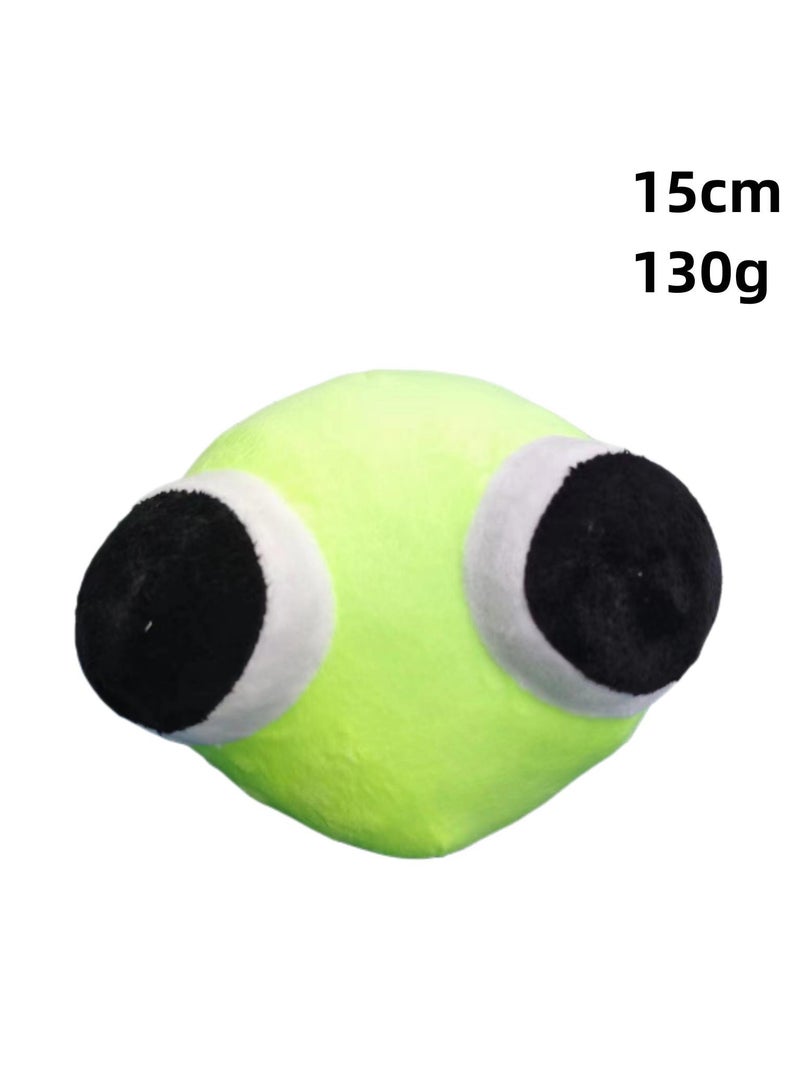 1-Pieces Strange Funny Stuffed Plush Toy Rainbow Friends Series Action Doll Green-B1