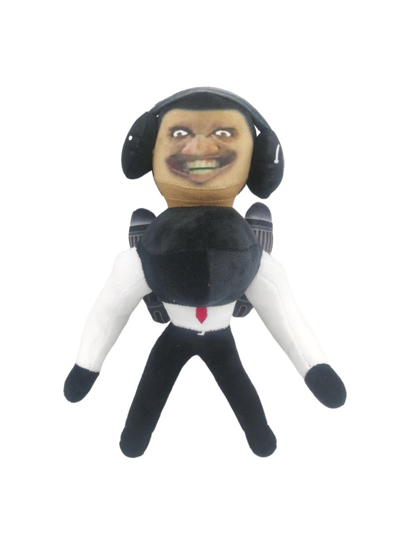 Stuffed Plush Toys Grotesque Toilet Man Chainsaw Man Funny And Interesting Dolls Black/White-B