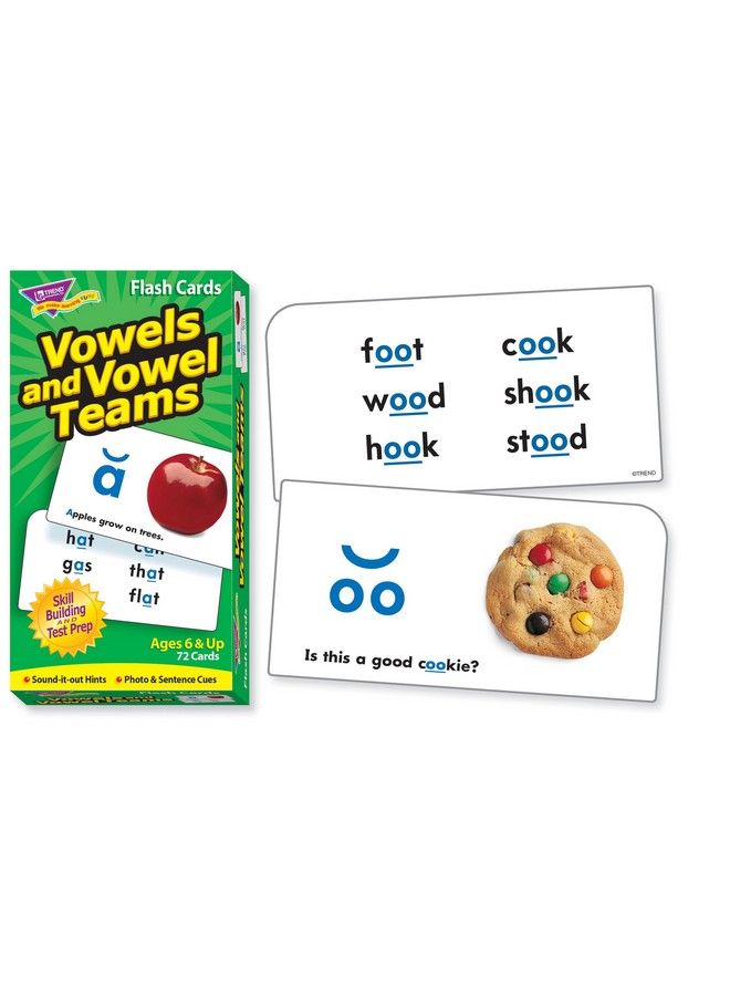 Trend Enterprises Inc Vowels And Vowel Teams Skill Drill Flash Cards