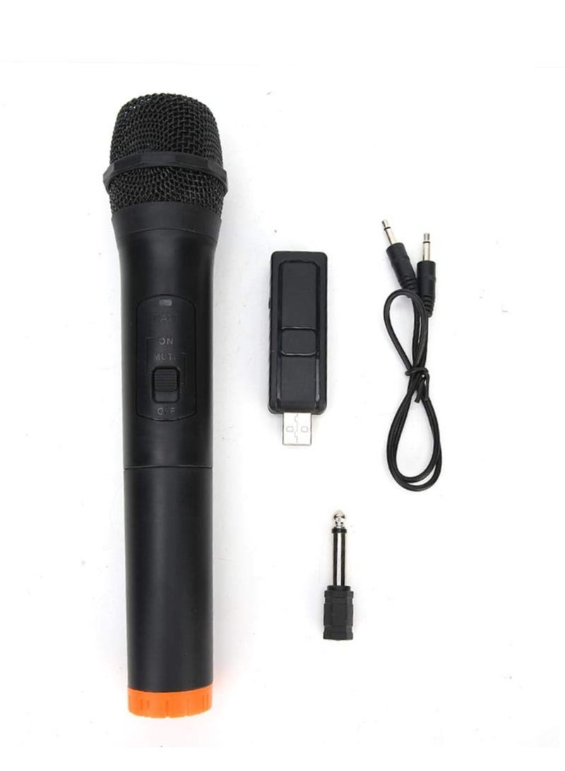 Handheld Wireless Microphone, VHF Wireless Microphone, Over 110 DB Outdoor Indoor Cordless Microphone System, Suitable for Karaoke, Singing, Party, Wedding, DJ, Speech