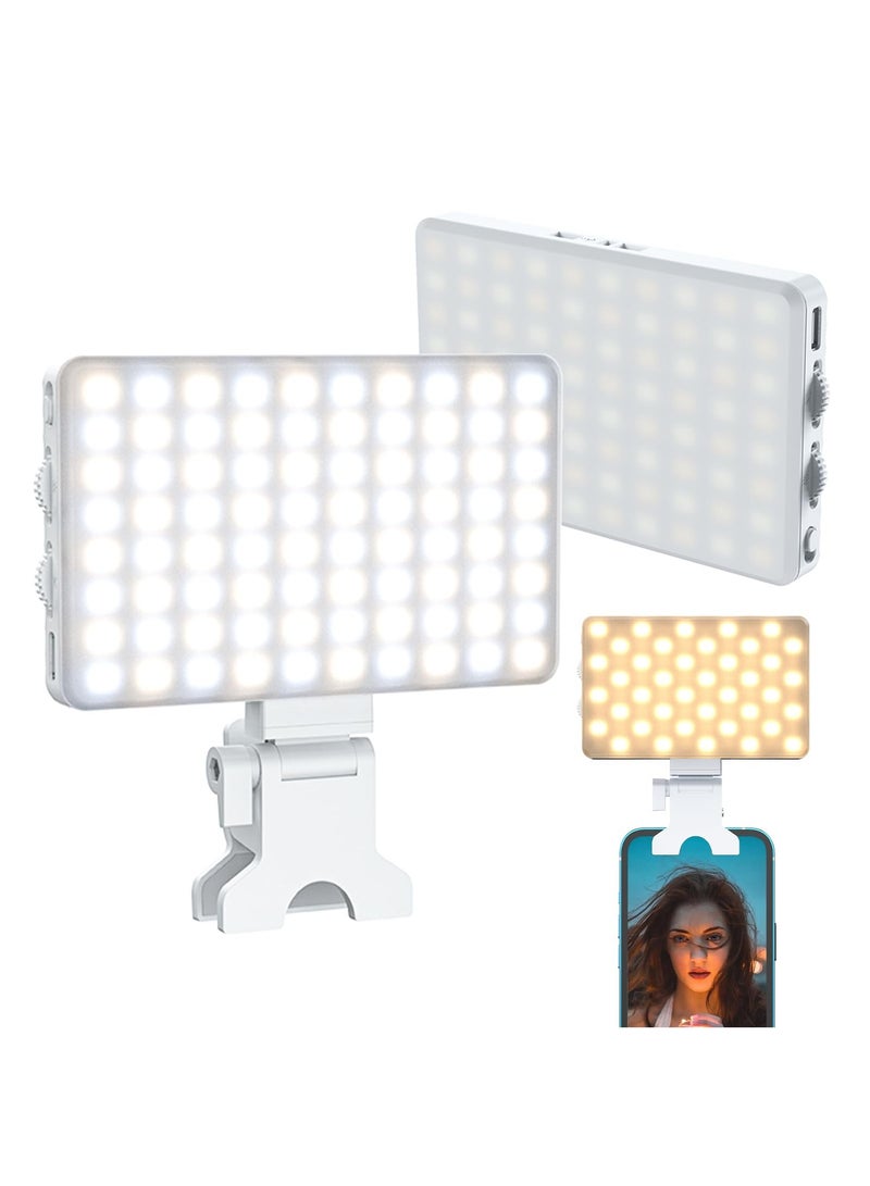Phone Selfie Light, 80LED Phone Light with 3 Light Mode and 97+ TLCL, Rechargeable Portable Light Clip for Phone, TikTok, Camera, Vlog, Makeup