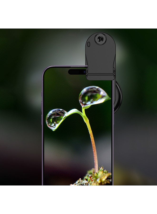 10X Universal Smartphone Macro Lens 4K Ultra High Definition Phone Camera Lens with Phone Clip Compatible with Android Smartphone iPhone 15/14/13/12 Max/XR/X/8