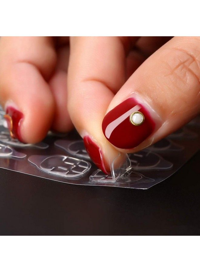 50 Sheets Double Side Glue Nail Sticker For Press On Nail Sticky TabsWaterproof Breathable False Nail Tips Jelly Adhesive Tabs Nail Glue