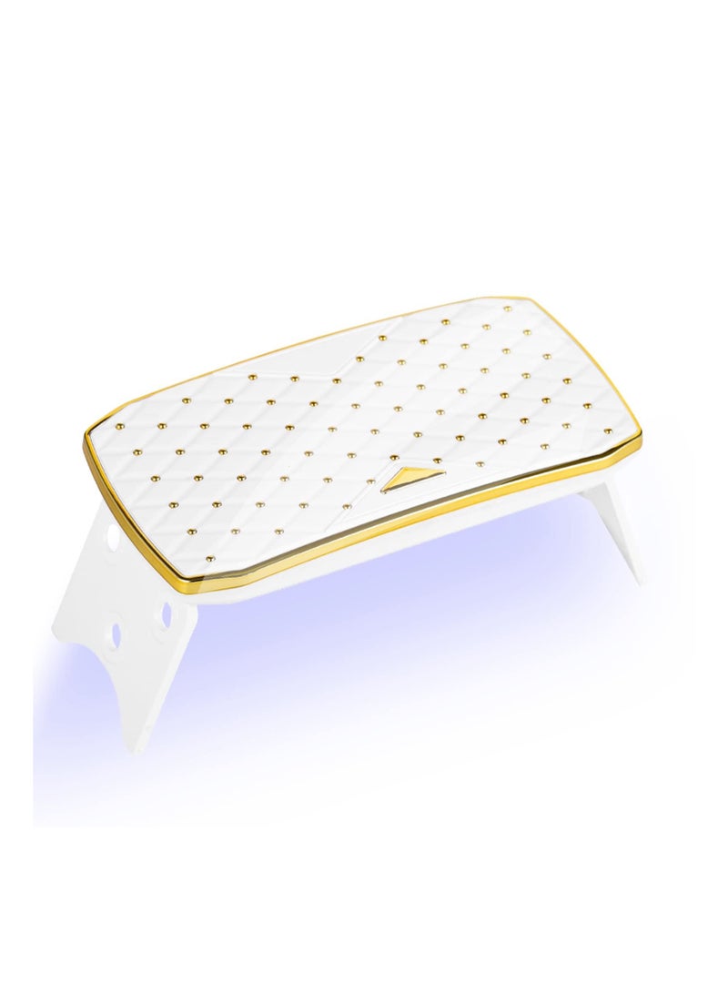 Nail Dryer, UV Gel Lamp 36W LED Light for Polish Mini 12 Beads Curing Portable (36W White)