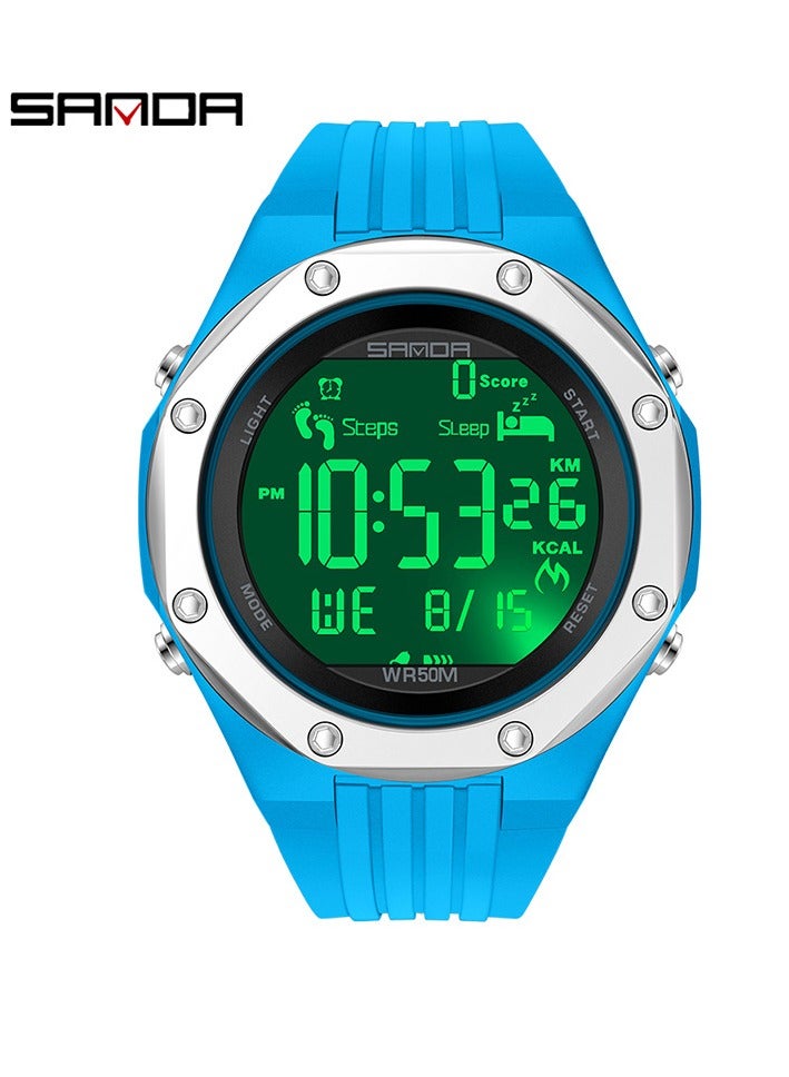 Men's Sports Pedometer Calorie Waterproof Electronic Watch