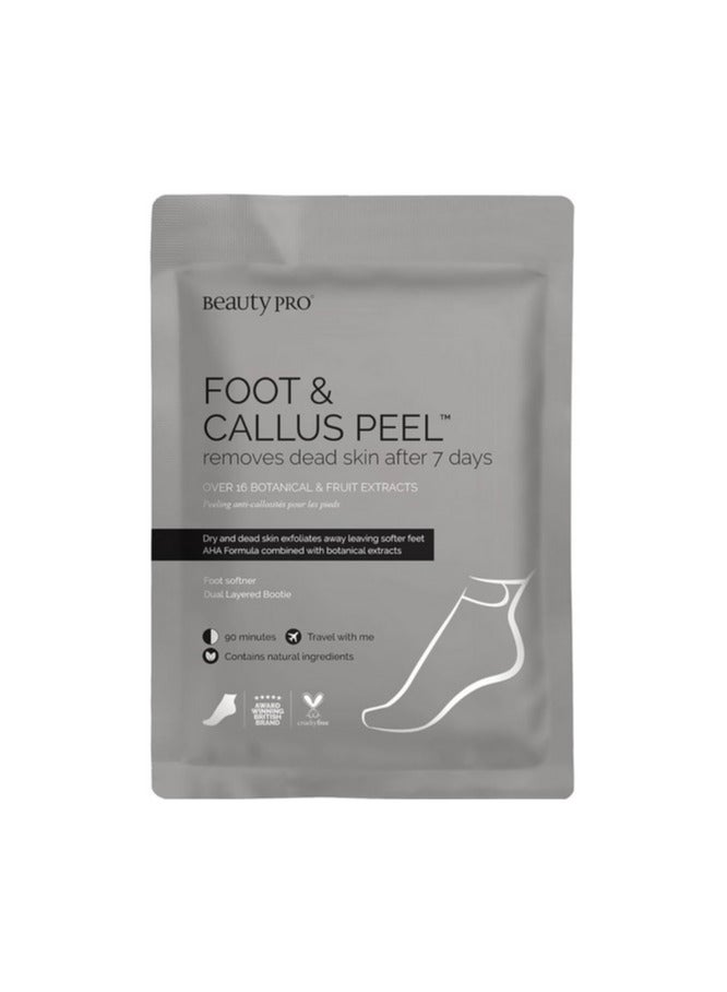 BeautyPro Foot and Callus Peel with over 17 Botanical and Fruit Extracts (1 Pair)