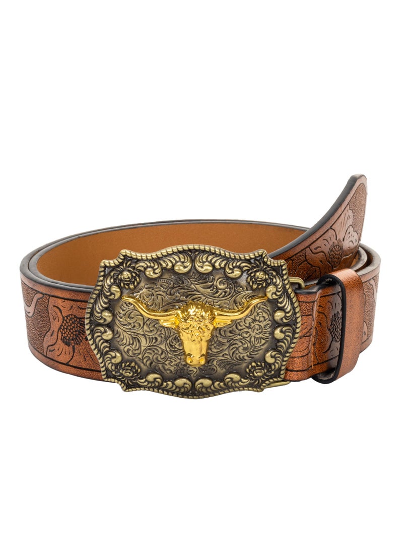Men-Western-Cowboy-Leather-Buckle-Belts-with-Longhorn-Bull-Floral-Engraved-Belt-Buckle-for-Jeans 33