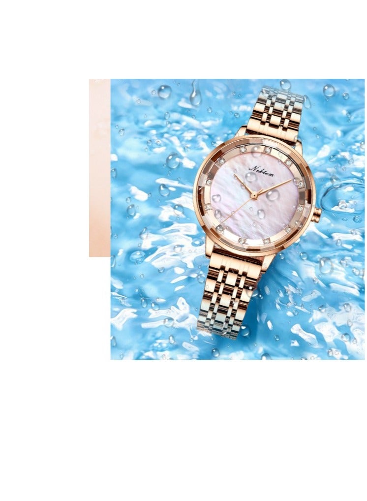 Ladies Fashionable Simple Waterproof Quartz Watch