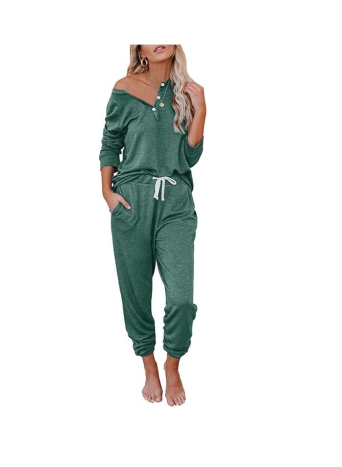 Womens 2 Piece Outfits Pajamas Sets Summer Lounge Sets Loungewear Sweatsuits with Sweatpants