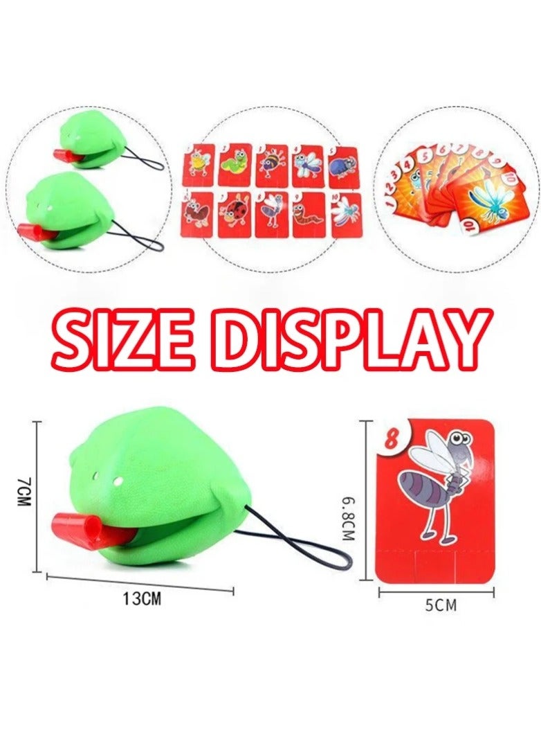 Frog Lizard Mask Licking Tongue Board Games for Kids Family Party Toys Antistress Funny Desktop Puzzle