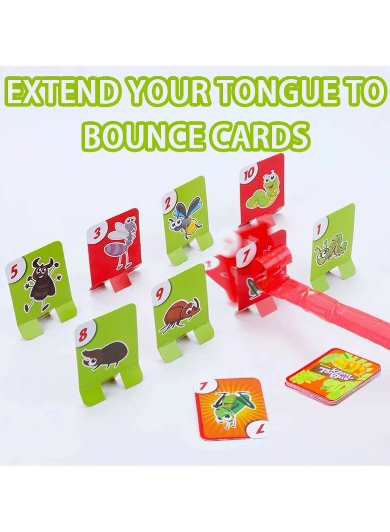 Frog Lizard Mask Licking Tongue Board Games for Kids Family Party Toys Antistress Funny Desktop Puzzle