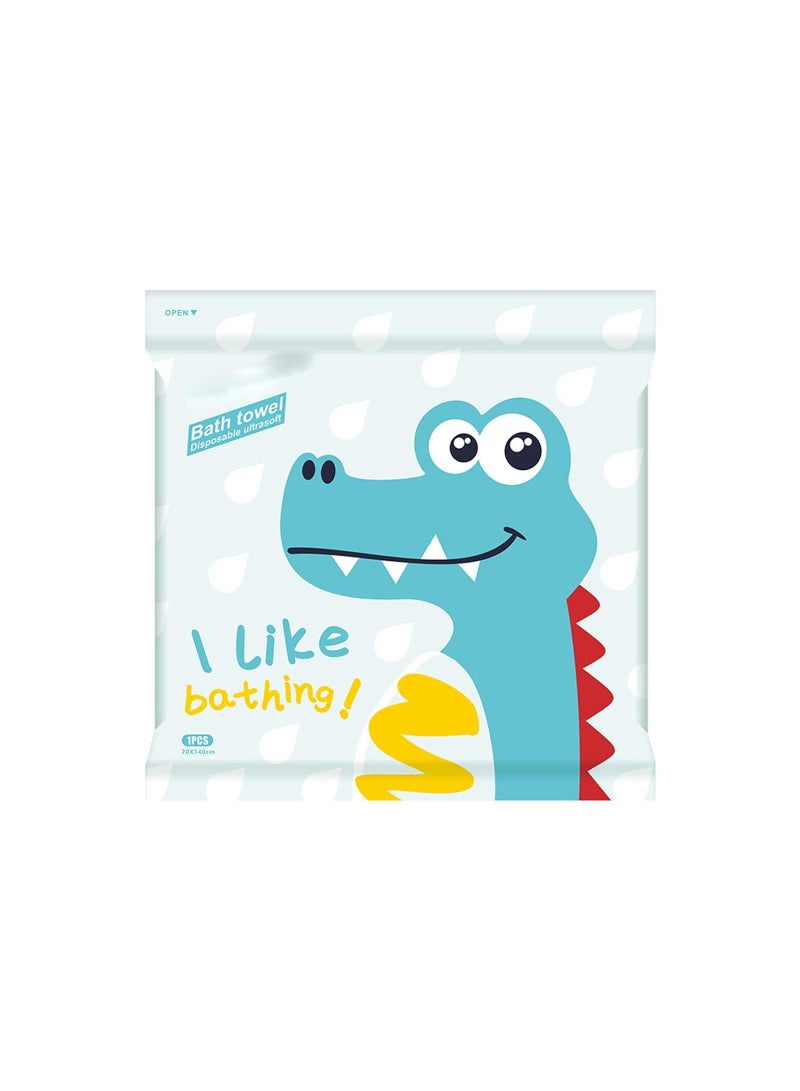 6 Pack Disposable Bath Towels, White Soft Bath Bath Wipes, Portable and Breathable Thick Bath Cloths, for Travel Hotel Business Trip, Shower Bath Big Towels Body Towel for Hiking (55
