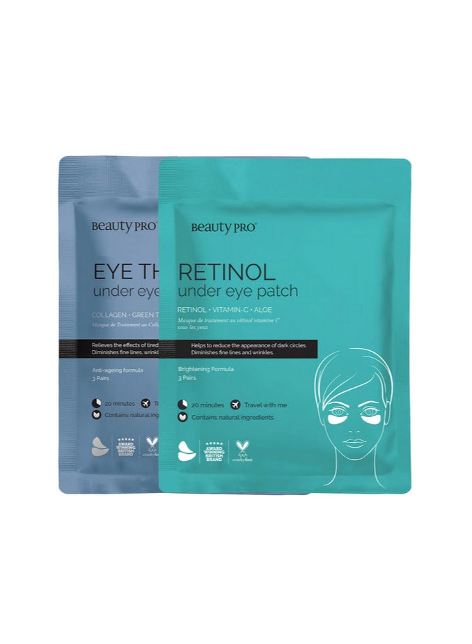 BeautyPro AM/PM Eye Routine Bundle (6 Pairs)