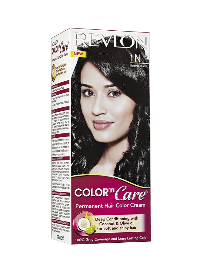Permanent Hair Color Cream 1N Natural Black 130ml
