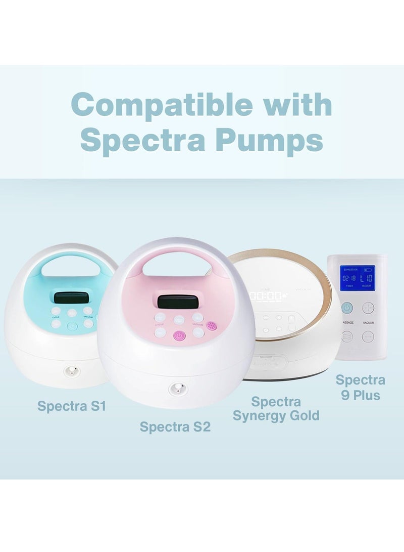 8 Pcs Papablic Duckbill Valves and Backflow Protector - Compatible with Spectra S1, S2, 9 Plus Breast Pumps. Not Original Pump Parts. BPA/DEHP Free